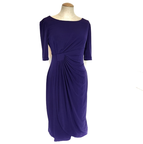 connected apparel Dresses & Skirts - Connected Purple Midi Dress Size 6 Petite